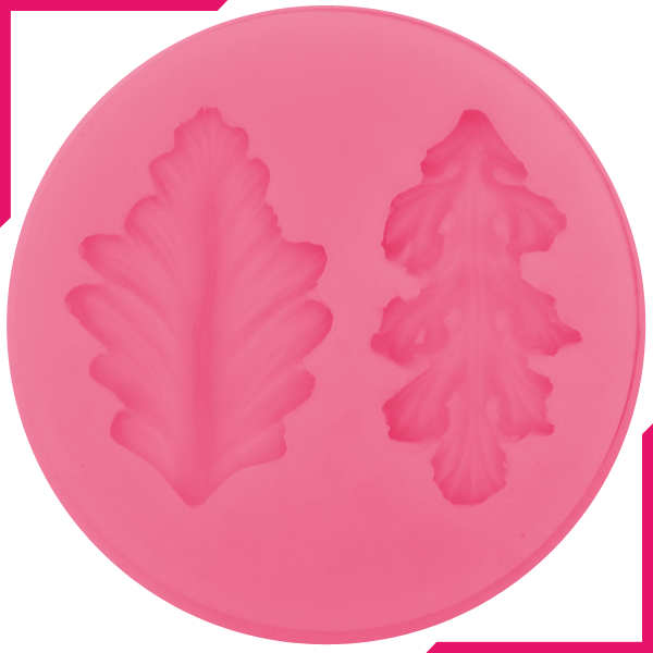 Pink Mold Leaves 2 Design - bakeware bake house kitchenware bakers supplies baking