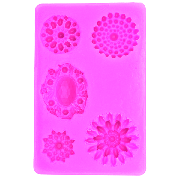 Crochet Pattern Flower Gumpaste Mold - bakeware bake house kitchenware bakers supplies baking