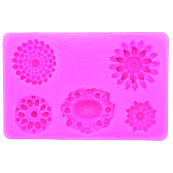 Crochet Pattern Flower Gumpaste Mold - bakeware bake house kitchenware bakers supplies baking