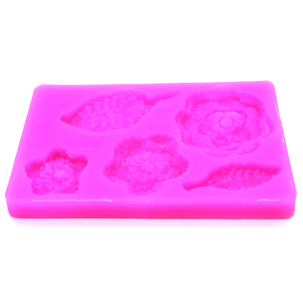 Crochet Flower And Leaf Sugarcraft Mold - bakeware bake house kitchenware bakers supplies baking