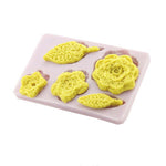 Crochet Flower And Leaf Sugarcraft Mold - bakeware bake house kitchenware bakers supplies baking