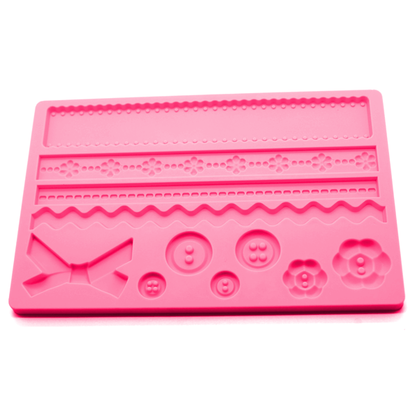 Fondant & Gumpaste Mold Button And Rope - bakeware bake house kitchenware bakers supplies baking