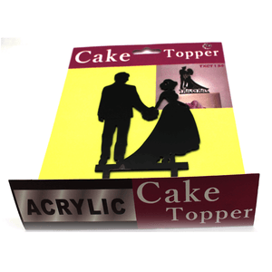 Cake Topper Bride And Groom Black - bakeware bake house kitchenware bakers supplies baking