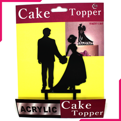 Cake Topper Bride And Groom Black - bakeware bake house kitchenware bakers supplies baking