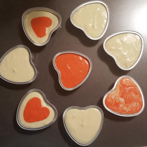 Aluminum Foil Heart Shaped Cupcake Liner Multi Colours 4Pcs - bakeware bake house kitchenware bakers supplies baking