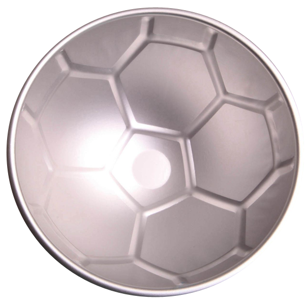 Silver Soccer Ball Cake Mould - bakeware bake house kitchenware bakers supplies baking