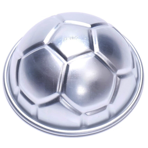 Silver Soccer Ball Cake Mould - bakeware bake house kitchenware bakers supplies baking