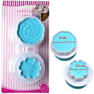 Flower Plunge Cutter Stamp Set - bakeware bake house kitchenware bakers supplies baking