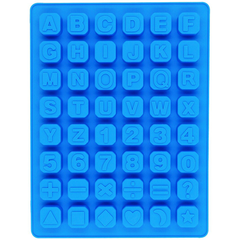 48 Cavity Alphabet Letter Number Math Sign Silicone Mold - bakeware bake house kitchenware bakers supplies baking