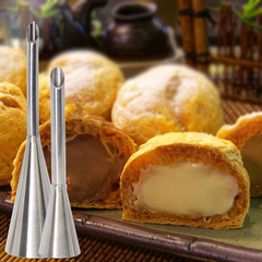 Stainless Steel Puff Cream Pastry Piping Nozzles Set - bakeware bake house kitchenware bakers supplies baking