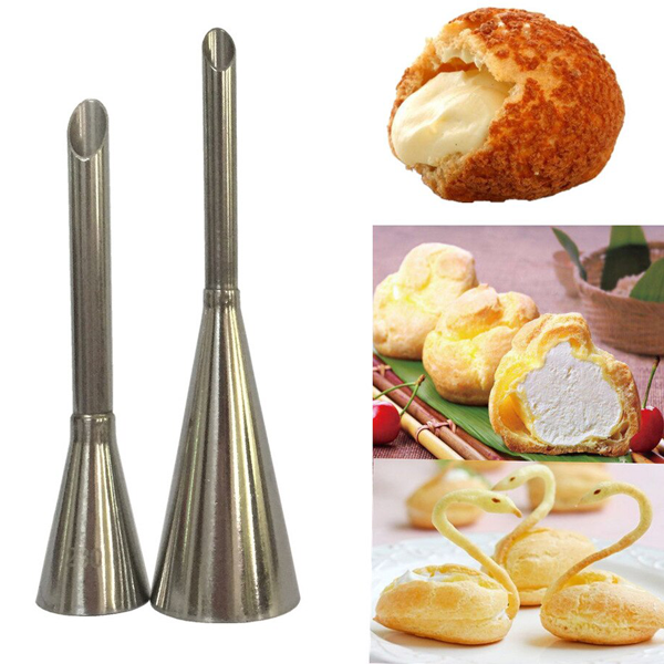 Stainless Steel Puff Cream Pastry Piping Nozzles Set - bakeware bake house kitchenware bakers supplies baking