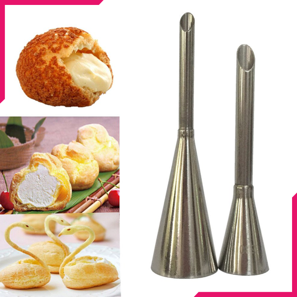 Stainless Steel Puff Cream Pastry Piping Nozzles Set - bakeware bake house kitchenware bakers supplies baking