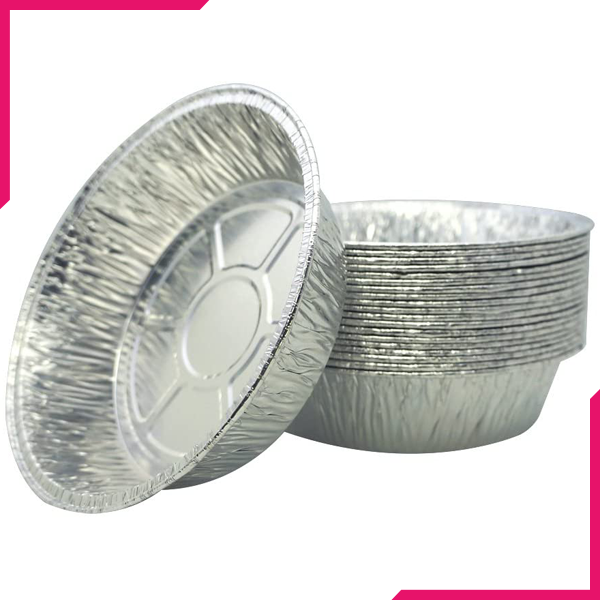 Disposable Aluminium Foil Bowl 4pcs - bakeware bake house kitchenware bakers supplies baking