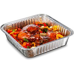 Disposable Aluminium Foil Container For Food 4pcs - bakeware bake house kitchenware bakers supplies baking