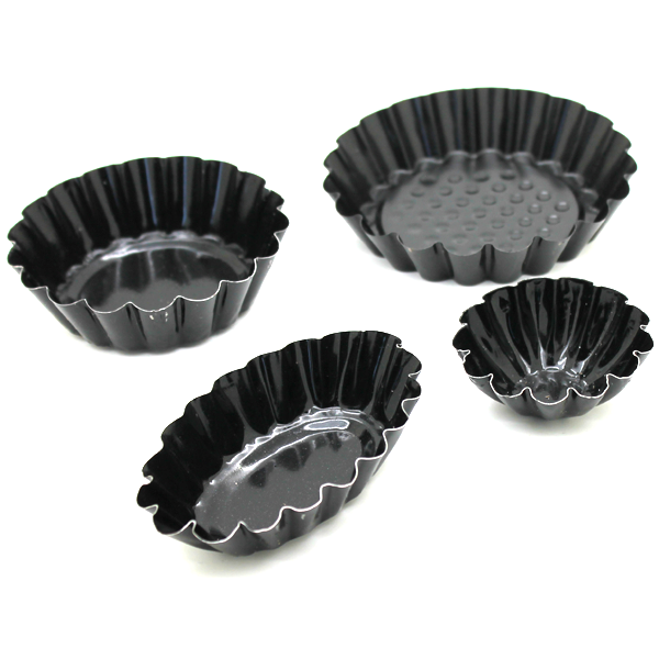 Tart Mold Pan 4 Designs - bakeware bake house kitchenware bakers supplies baking