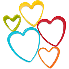 Cookie Cutter Heart Shape 5pcs - bakeware bake house kitchenware bakers supplies baking