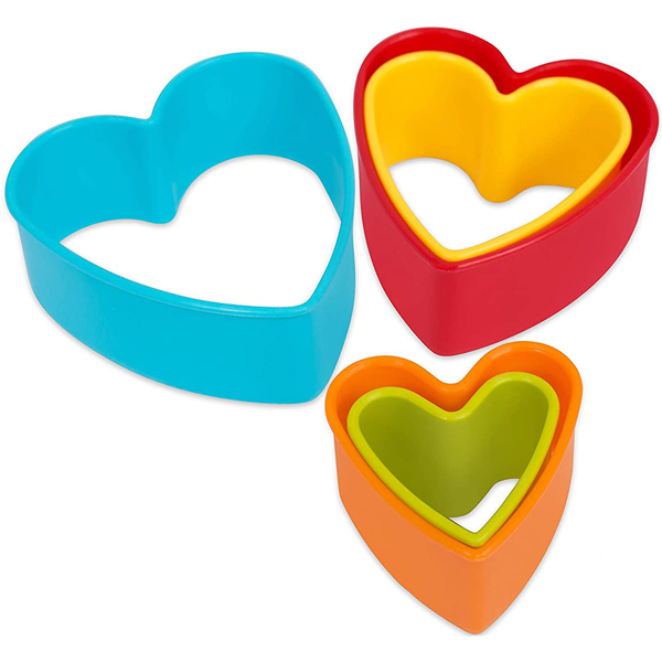 Cookie Cutter Heart Shape 5pcs - bakeware bake house kitchenware bakers supplies baking