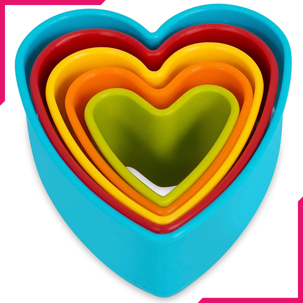 Cookie Cutter Heart Shape 5pcs - bakeware bake house kitchenware bakers supplies baking