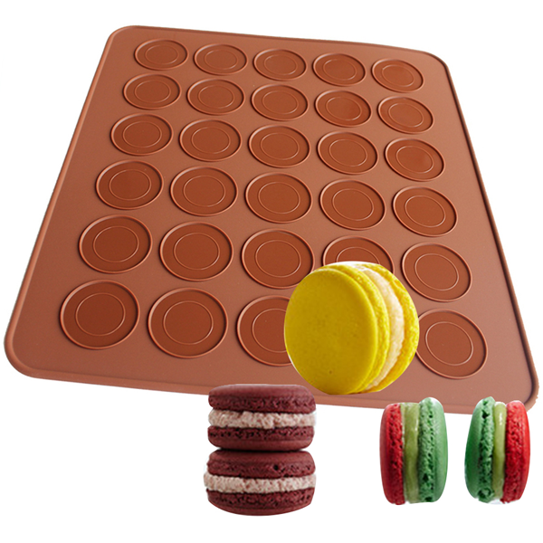 Silicone Macaron Mat 30 Capacity Round - bakeware bake house kitchenware bakers supplies baking