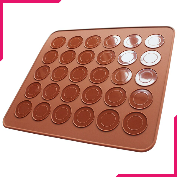 Silicone Macaron Mat 30 Capacity Round - bakeware bake house kitchenware bakers supplies baking