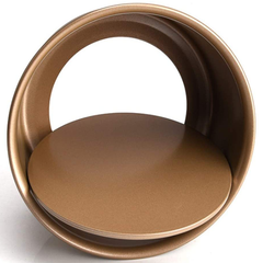 Round Gold Color non-stick Steel Cake Pan - bakeware bake house kitchenware bakers supplies baking
