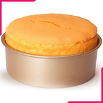 Round Gold Color non-stick Steel Cake Pan - bakeware bake house kitchenware bakers supplies baking