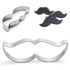 Mustache Cookie Cutter 2pcs - bakeware bake house kitchenware bakers supplies baking