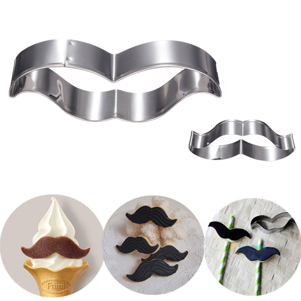 Mustache Cookie Cutter 2pcs - bakeware bake house kitchenware bakers supplies baking