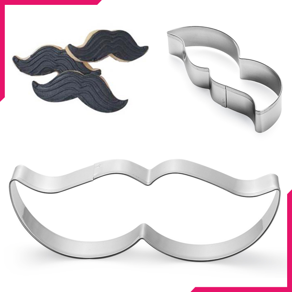 Mustache Cookie Cutter 2pcs - bakeware bake house kitchenware bakers supplies baking