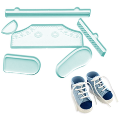 Baby High Cut Sneaker Shoe Fondant Cutter - bakeware bake house kitchenware bakers supplies baking