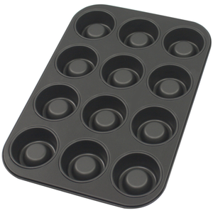 Non-Stick 12 Cup Muffin Tray - bakeware bake house kitchenware bakers supplies baking