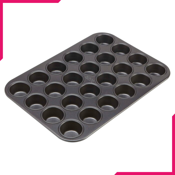 Non-Stick 24 Cup Mini Muffin Tray - bakeware bake house kitchenware bakers supplies baking