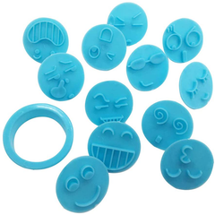 Emoji Stamps Cookie Cutter 13Pcs - bakeware bake house kitchenware bakers supplies baking