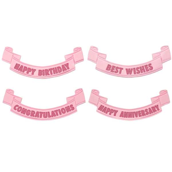 Celebration Banners Fondant Cutter - bakeware bake house kitchenware bakers supplies baking