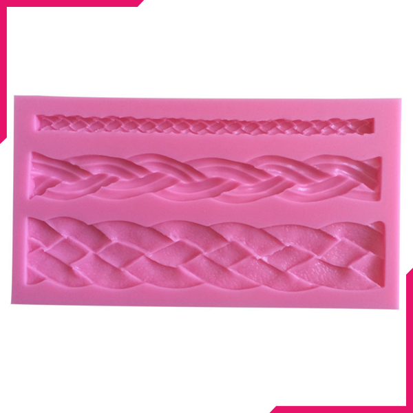 Braid weave silicone mold - bakeware bake house kitchenware bakers supplies baking