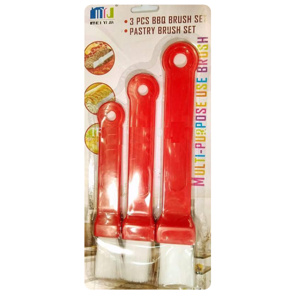 BBQ & Pastry Brush Set 3pcs - bakeware bake house kitchenware bakers supplies baking