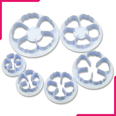 5 Petal Rose Cutter Set Of 6 - bakeware bake house kitchenware bakers supplies baking