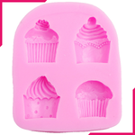 3D Cupcake Shaped Silicone Mold - bakeware bake house kitchenware bakers supplies baking