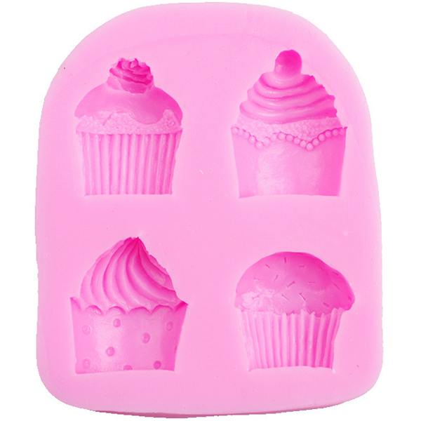 3D Cupcake Shaped Silicone Mold - bakeware bake house kitchenware bakers supplies baking