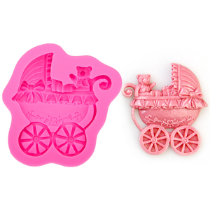 3D baby stroller silicone mold - bakeware bake house kitchenware bakers supplies baking