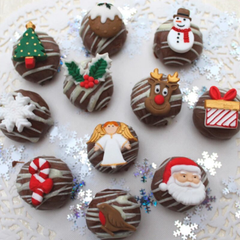 Christmas Embellishments Silicone Mold - bakeware bake house kitchenware bakers supplies baking