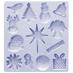 Christmas Embellishments Silicone Mold - bakeware bake house kitchenware bakers supplies baking