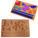 Butterfly Birds Flowers Silicone Mold - bakeware bake house kitchenware bakers supplies baking