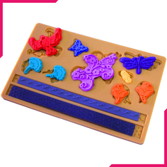 Butterfly Birds Flowers Silicone Mold - bakeware bake house kitchenware bakers supplies baking