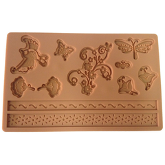 Butterfly Birds Flowers Silicone Mold - bakeware bake house kitchenware bakers supplies baking