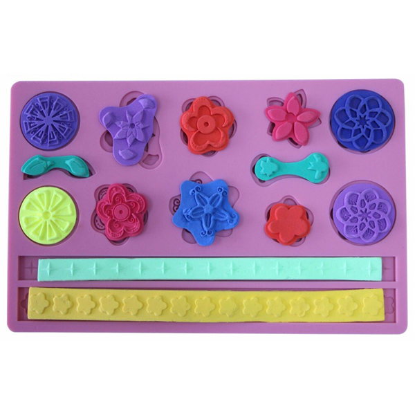 Button Shaped Silicone Fondant Mold - bakeware bake house kitchenware bakers supplies baking