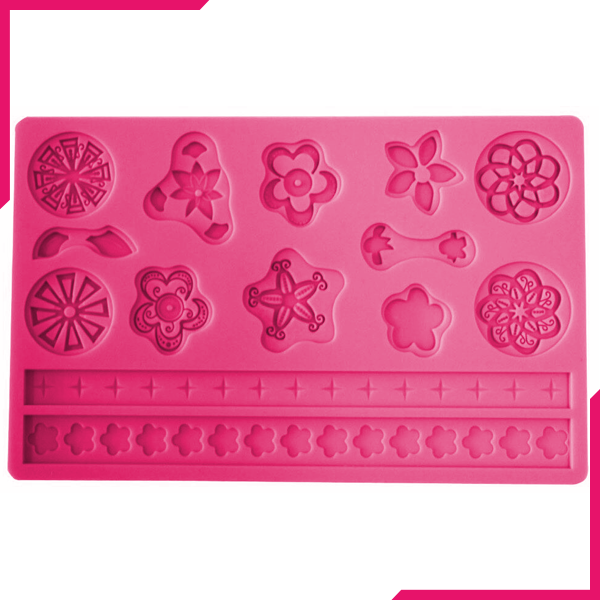 Button Shaped Silicone Fondant Mold - bakeware bake house kitchenware bakers supplies baking