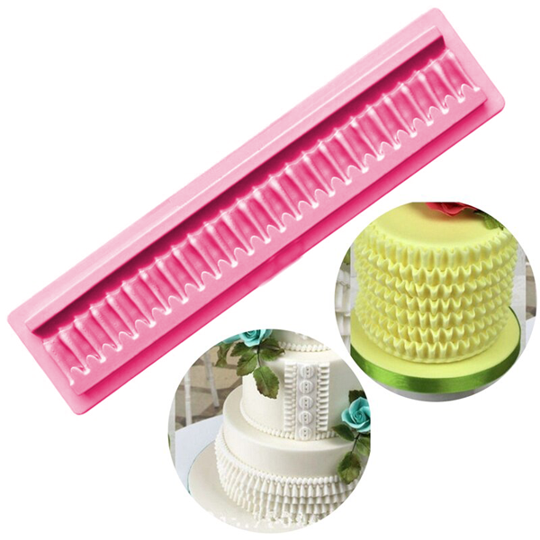 Wavy Strip Border Silicone Mold - bakeware bake house kitchenware bakers supplies baking