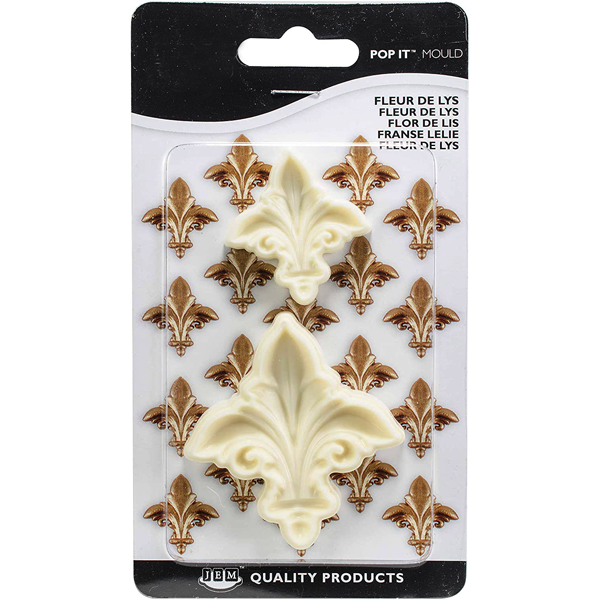 Fleur De Lys Pop It Mould Set Of 2 - bakeware bake house kitchenware bakers supplies baking