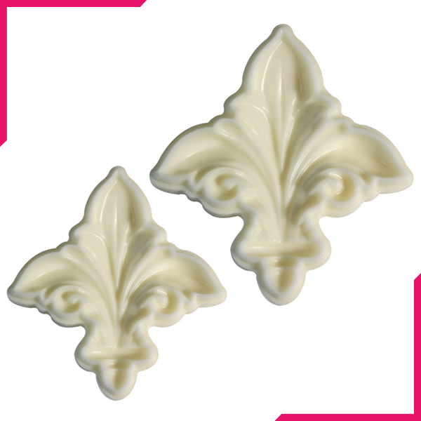 Fleur De Lys Pop It Mould Set Of 2 - bakeware bake house kitchenware bakers supplies baking